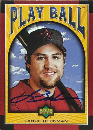 Lance Berkman Signed 2004 Upper Deck Play Ball Baseball Card - Houston Astros #46