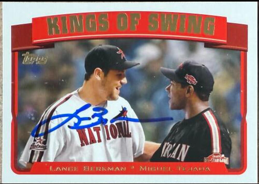 Lance Berkman Signed 2005 Topps Baseball Card - Houston Astros #694