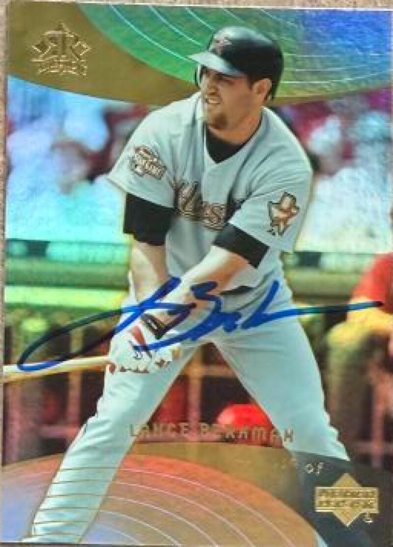 Lance Berkman Signed 2005 Upper Deck Reflections Baseball Card - Houston Astros #58