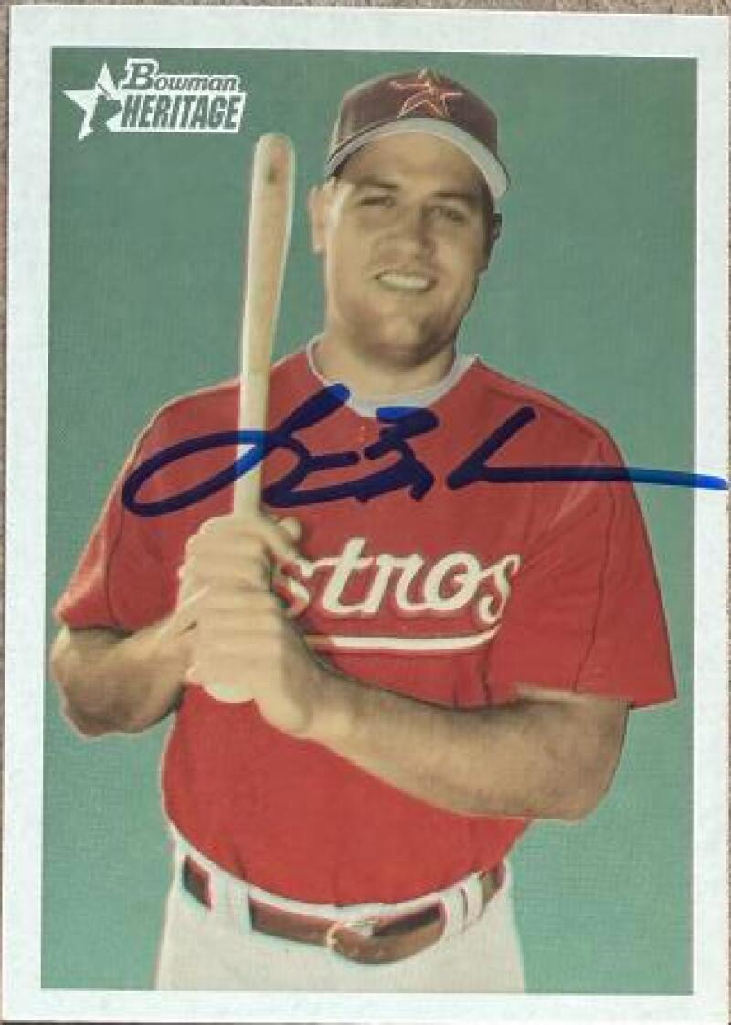 Lance Berkman Signed 2006 Bowman Heritage Baseball Card - Houston Astros #269