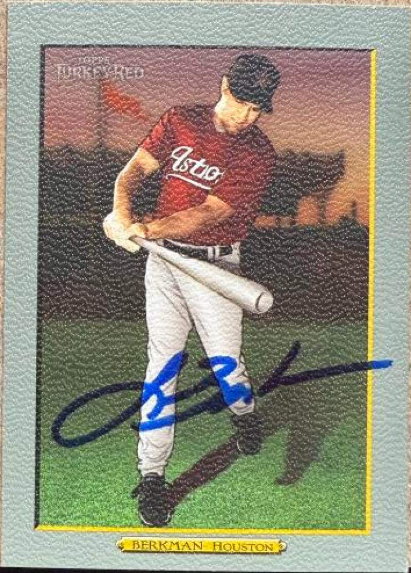 Lance Berkman Signed 2006 Topps Turkey Red Baseball Card - Houston Astros #457