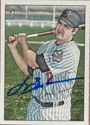Lance Berkman Signed 2007 Bowman Heritage Baseball Card - Houston Astros #27