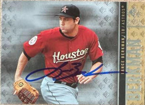 Lance Berkman Signed 2007 SP Rookie Edition Baseball Card - Houston Astros #20