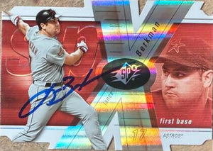 Lance Berkman Signed 2007 SPx Baseball Card - Houston Astros #68