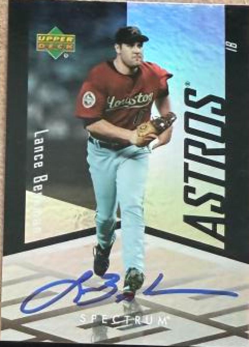 Lance Berkman Signed 2007 Upper Deck Spectrum Baseball Card - Houston Astros #68