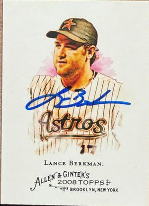 Lance Berkman Signed 2008 Topps Allen & Ginter Baseball Card - Houston Astros #270