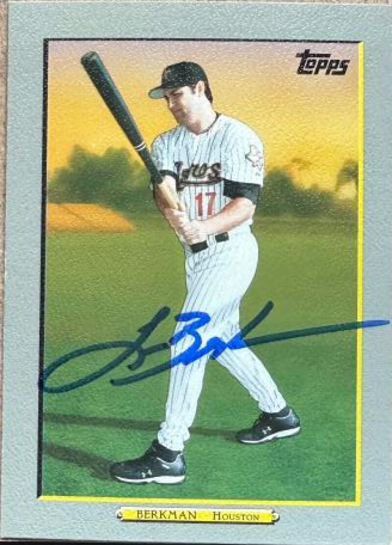 Lance Berkman Signed 2009 Topps Turkey Red Baseball Card - Houston Astros #TR68