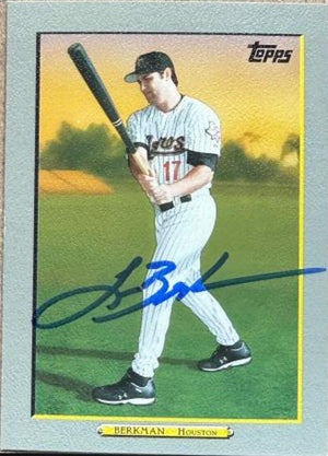 Lance Berkman Signed 2009 Topps Turkey Red Baseball Card - Houston Astros #TR68
