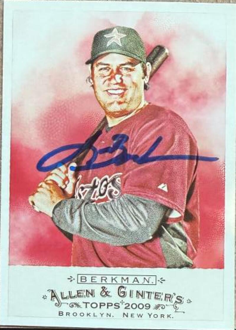 Lance Berkman Signed 2009 Topps Allen & Ginter Baseball Card - Houston Astros #170