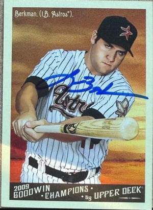 Lance Berkman Signed 2009 Upper Deck Goodwin Champions Baseball Card - Houston Astros #85