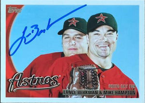 Lance Berkman Signed 2010 Topps Baseball Card - Houston Astros #27