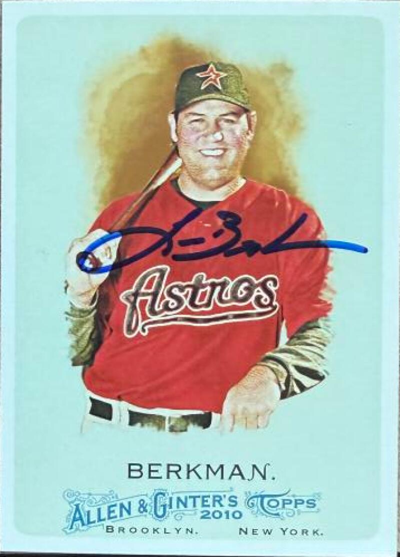 Lance Berkman Signed 2010 Topps Allen & Ginter Baseball Card - Houston Astros #200