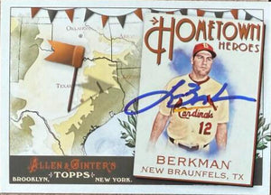 Lance Berkman Signed 2011 Allen & Ginter Hometown Heroes Baseball Card - St Louis Cardinals #HH93