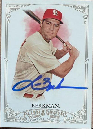 Lance Berkman Signed 2012 Allen & Ginter Baseball Card - St Louis Cardinals #189