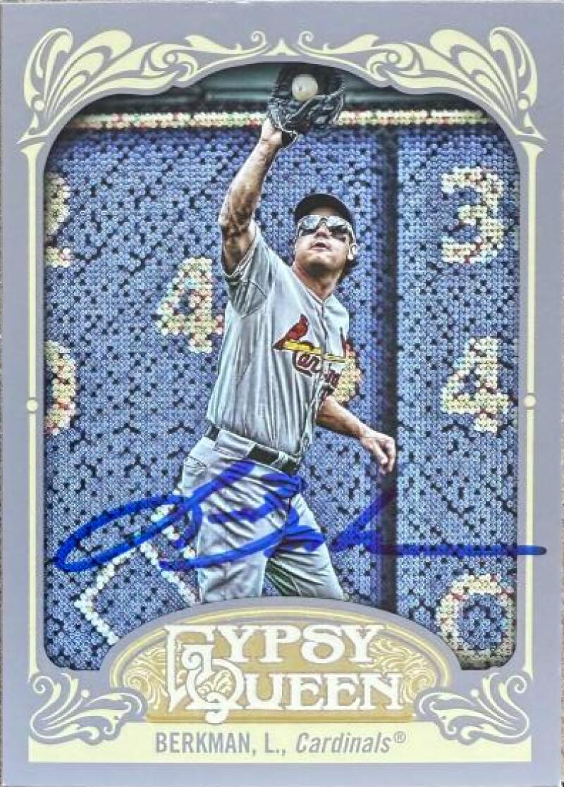 Lance Berkman Signed 2012 Topps Gypsy Queen Baseball Card - St Louis Cardinals #185