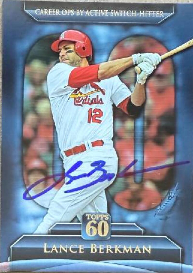 Lance Berkman Signed 2011 Topps Update (Topps 60) Baseball Card - St Louis Cardinals #T60-143