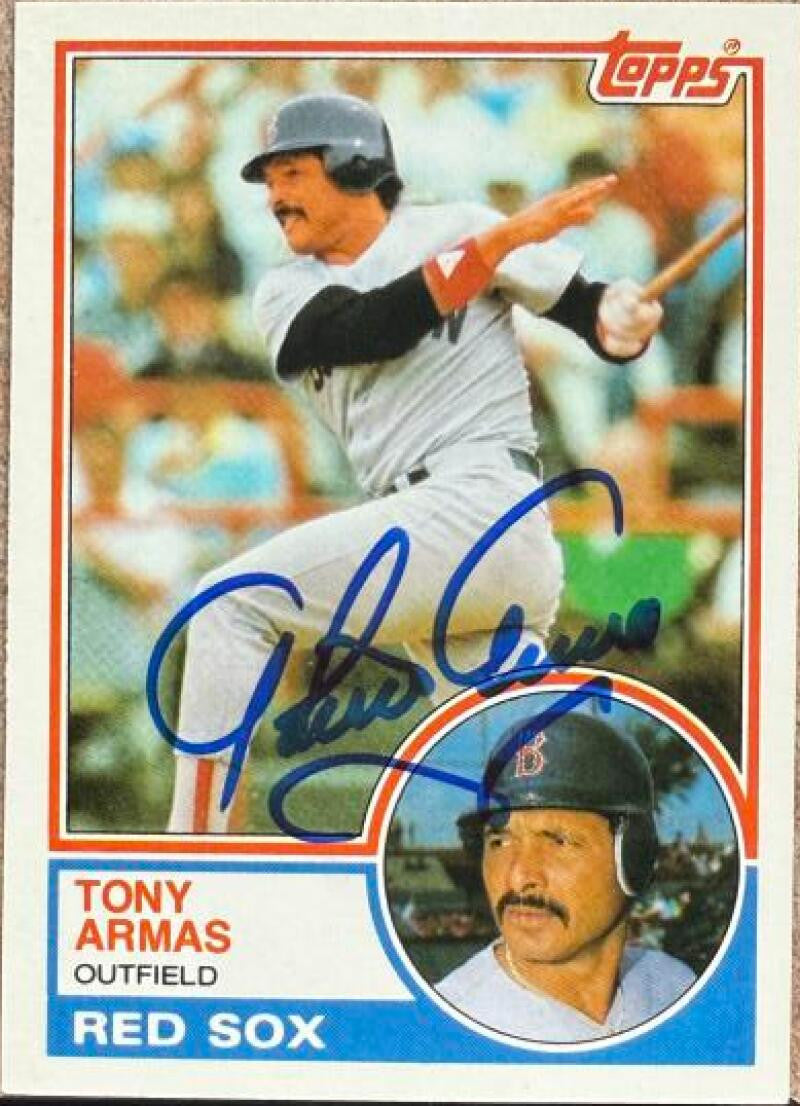Tony Armas Signed 1983 Topps Traded Baseball Card - Boston Red Sox