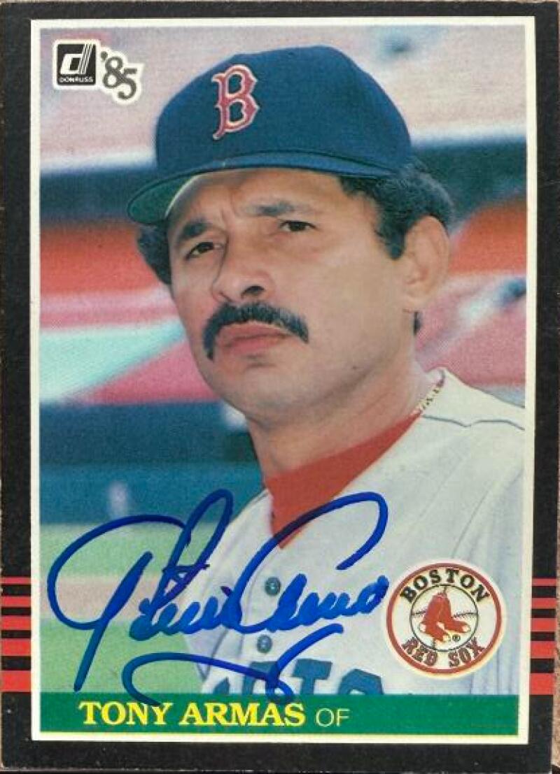 Tony Armas Signed 1985 Donruss Baseball Card - Boston Red Sox #249