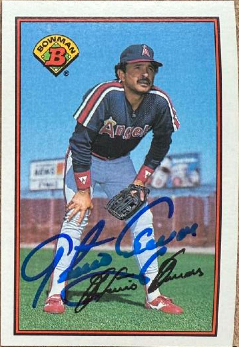 Tony Armas Signed 1989 Bowman Baseball Card - California Angels #51
