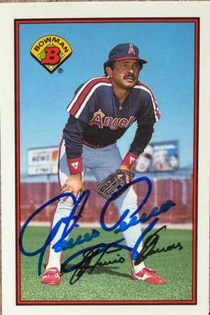 Tony Armas Signed 1989 Bowman TIFFANY Baseball Card - California Angels #51