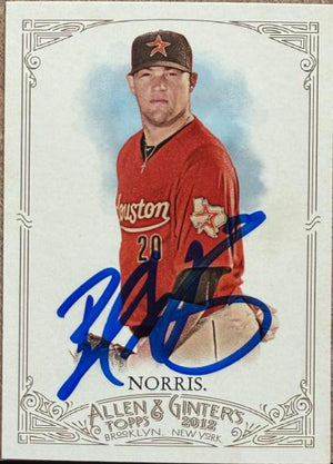 Carte de baseball Topps Allen &amp; Ginter 2012 signée par Bud Norris - Houston Astros n° 106