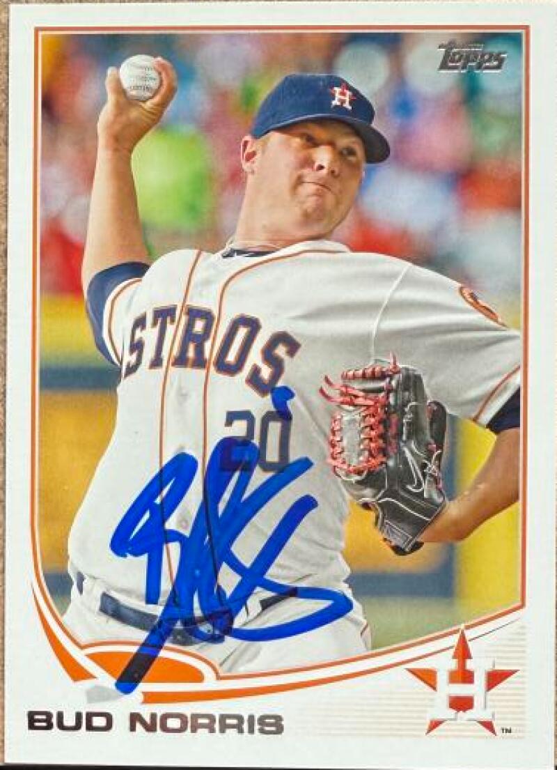 Bud Norris Signed 2013 Topps Baseball Card - Houston Astros #353