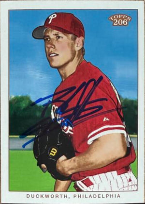 Carte de baseball Topps 206 de 2002 signée par Brandon Duckworth - Phillies de Philadelphie n° 131