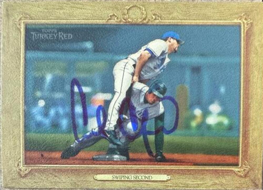 Carl Crawford Signed 2007 Topps Turkey Red Baseball Card - Tampa Bay Rays #53