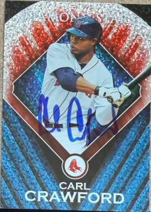 カール・クロフォード直筆サイン入り 2011 Topps - Diamond Stars ベースボールカード - ボストン・レッドソックス #DS-21