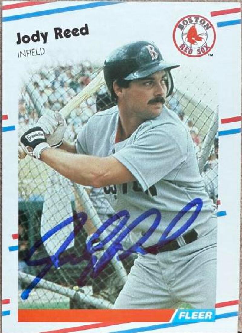 Carte de baseball Fleer signée par Jody Reed (1988) - Boston Red Sox n° 360