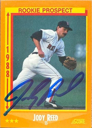 Jody Reed Signed 1988 Score Baseball Card - Boston Red Sox #625