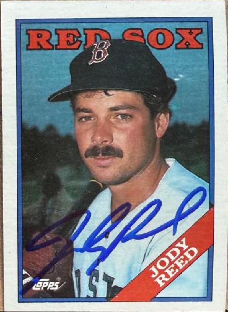 Jody Reed Signed 1988 Topps Baseball Card - Boston Red Sox #152