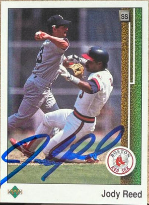 Carte de baseball Upper Deck signée par Jody Reed (1989) - Boston Red Sox n° 370
