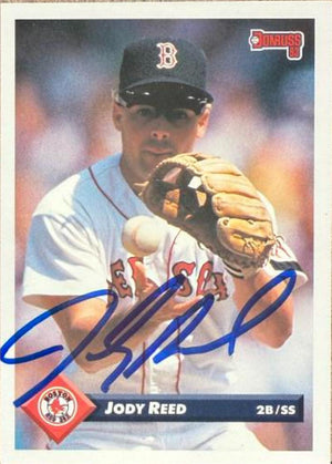 Carte de baseball Donruss 1993 signée par Jody Reed - Boston Red Sox n° 163