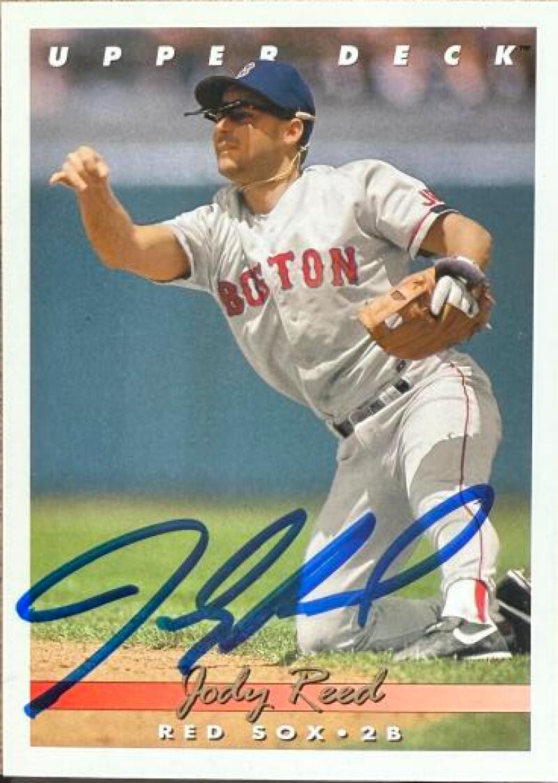 Carte de baseball Upper Deck signée par Jody Reed (1993) - Boston Red Sox n° 96