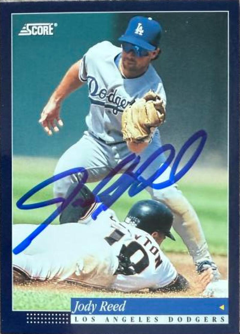 Carte de baseball Score signée par Jody Reed (1994) - Los Angeles Dodgers #368