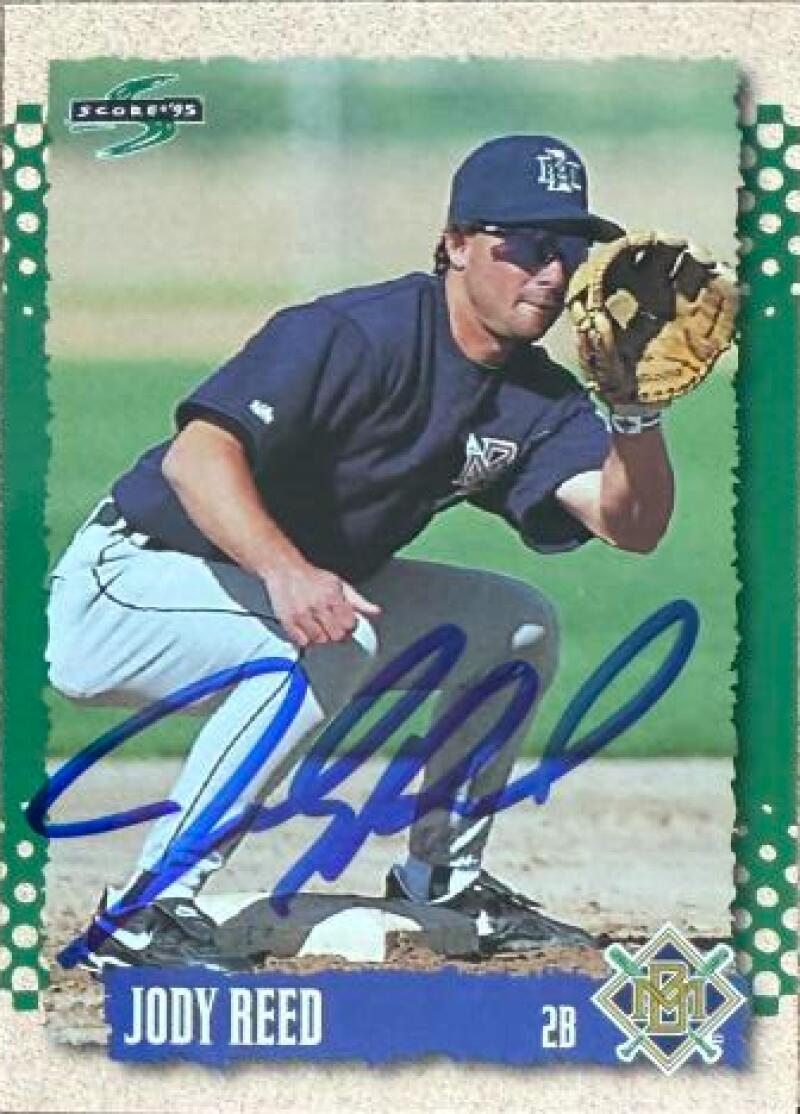 Carte de baseball Score 1995 signée par Jody Reed - Milwaukee Brewers #176