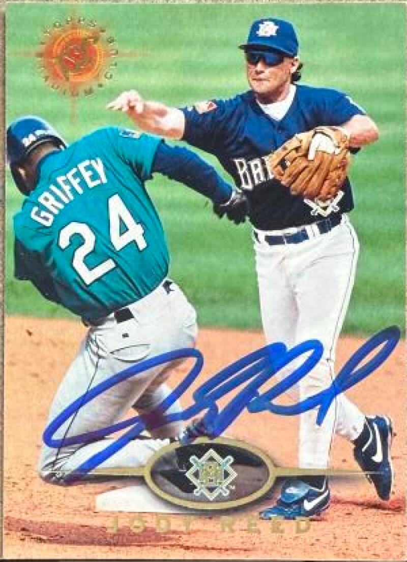 Jody Reed Signed 1995 Stadium Club Baseball Card - Milwaukee Brewers #38