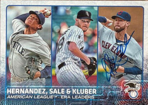 Carte de baseball Topps 2015 signée par Corey Kluber - Cleveland Indians #341