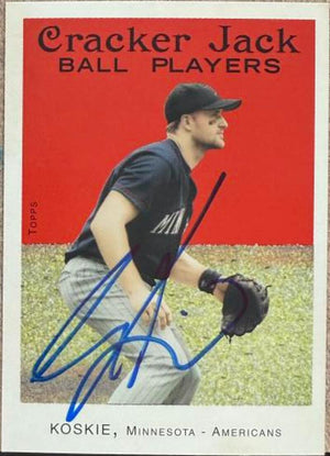 Corey Koskie Signed 2004 Topps Cracker Jack Baseball Card - Minnesota Twins #115