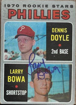 Larry Bowa Signed 1970 Topps Baseball Card - Philadelphia Phillies