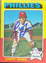 Larry Bowa Signed 1975 Topps Baseball Card - Philadelphia Phillies