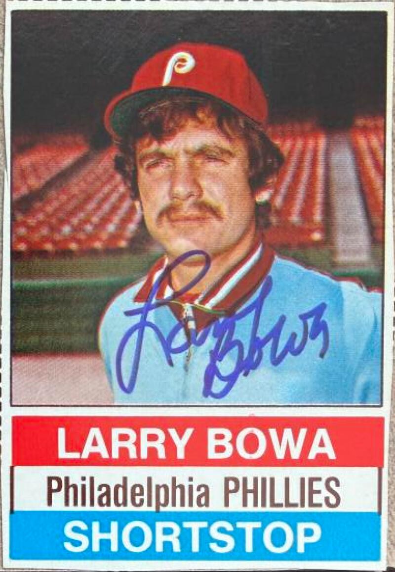 Larry Bowa Signed 1976 Hostess Baseball Card - Philadelphia Phillies