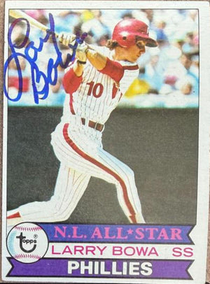 Larry Bowa Signed 1979 Topps Baseball Card - Philadelphia Phillies