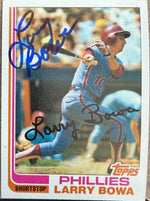 Larry Bowa Signed 1982 Topps Baseball Card - Philadelphia Phillies #515