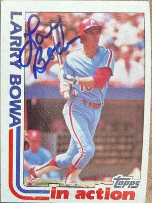 Larry Bowa Signed 1982 Topps Baseball Card - Philadelphia Phillies #516