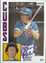 Larry Bowa Signed 1984 Topps Nestle Baseball Card - Chicago Cubs #757