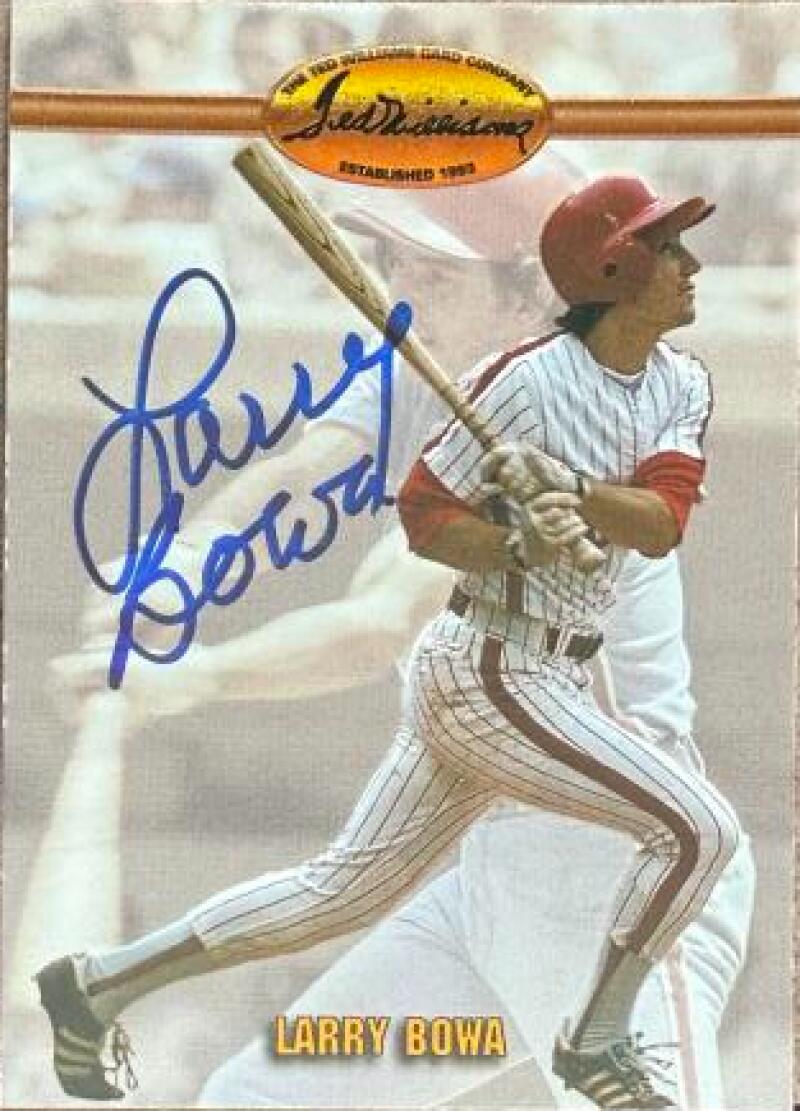 Larry Bowa Signed 1993 Ted Williams Baseball Card - Philadelphia Phillies #71