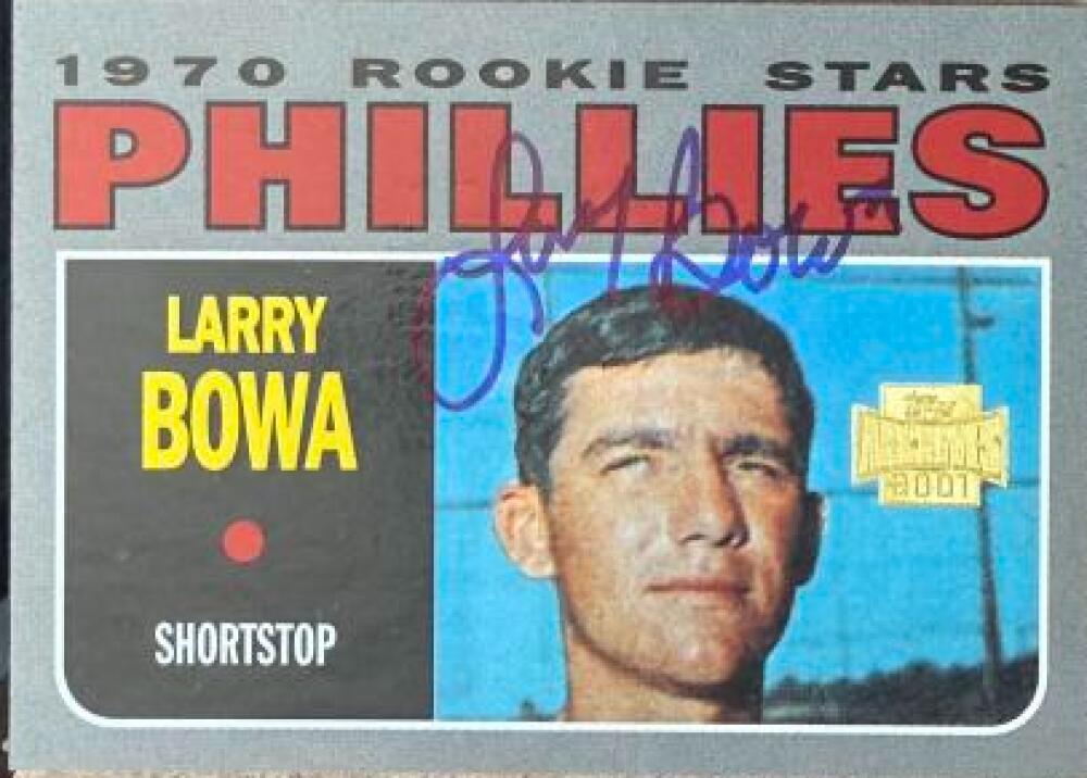 Larry Bowa Signed 2001 Topps Archives Baseball Card - Philadelphia Phillies #254