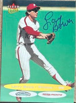 Larry Bowa Signed 2003 Ultra Tastykake / MAB Paints Philadelphia Phillies All-Vet Team SGA Baseball Card - Philadelphia Phillies #6